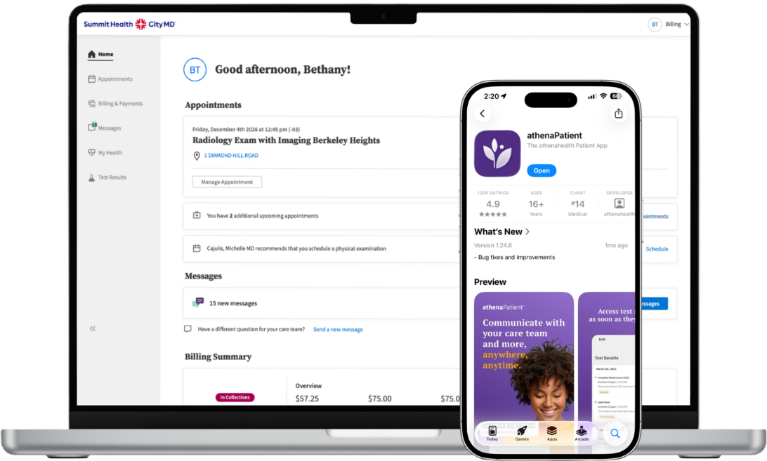 summit health athena patient portal
