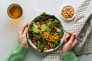 Bowl of plant-based food