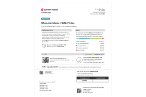 summit health paper billing statement