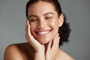 woman with glowing skin