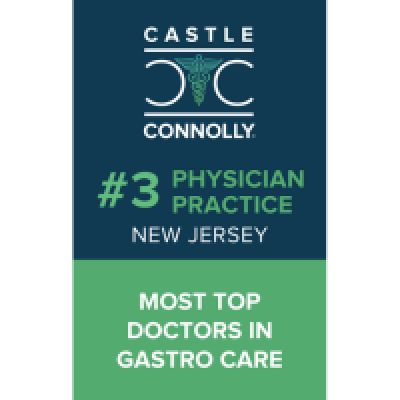 Castle Connolly #3 Physician Practice in New Jersey | Most Top Doctors in Gastro Care 2025 logo